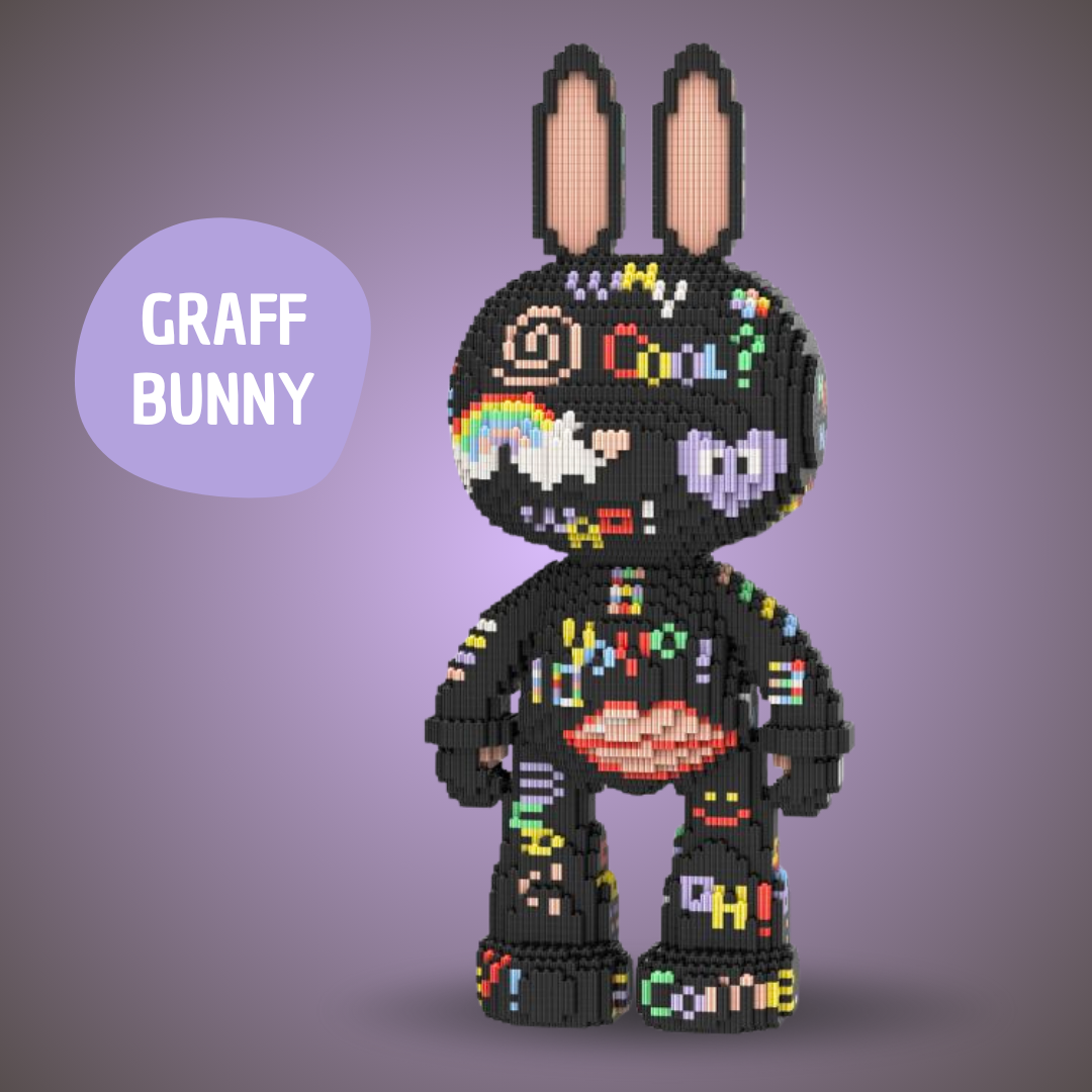 Pixi Bunny™ Lapin Géant de 55 cm à Assembler