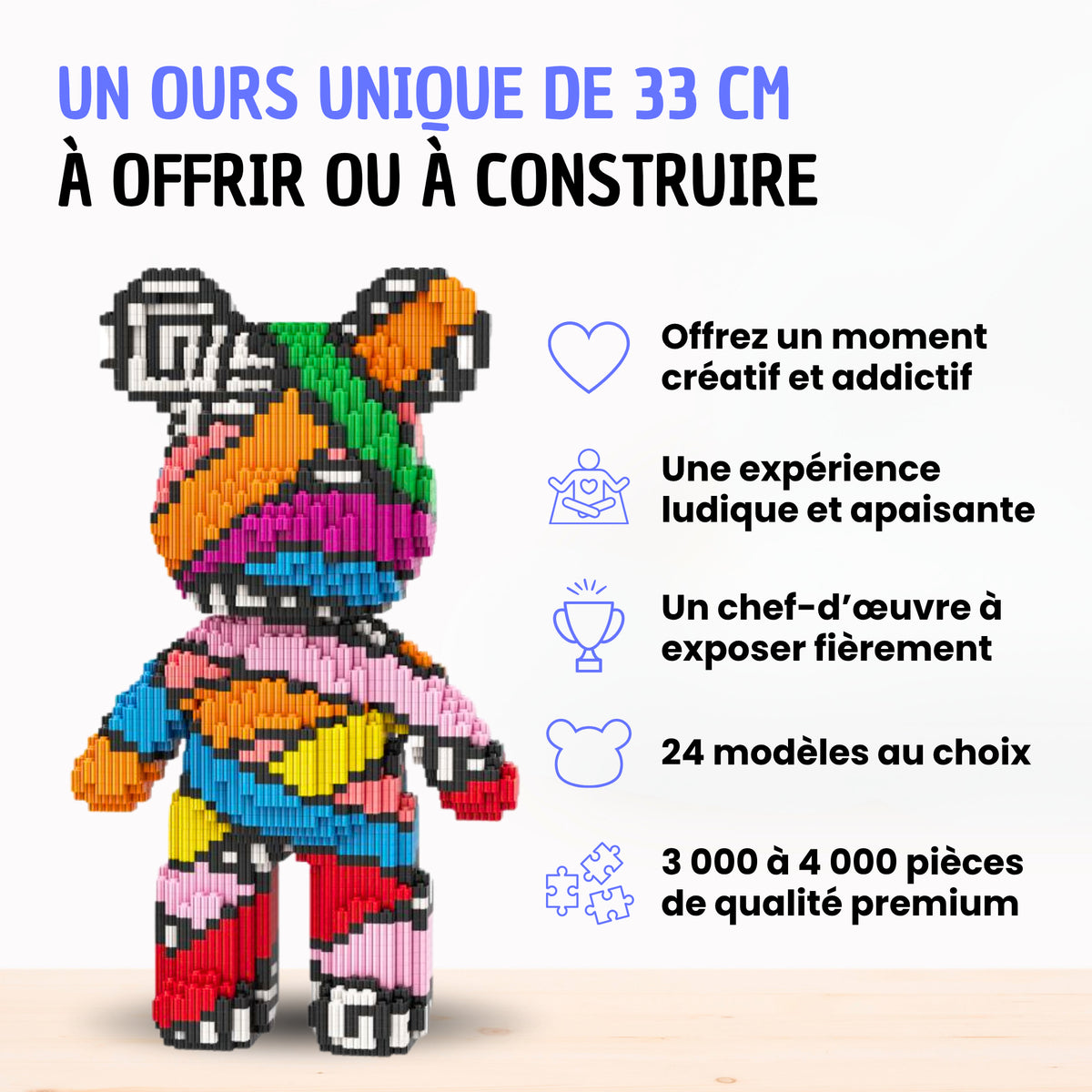 Pixi Bear™ Mini Ours à Assembler