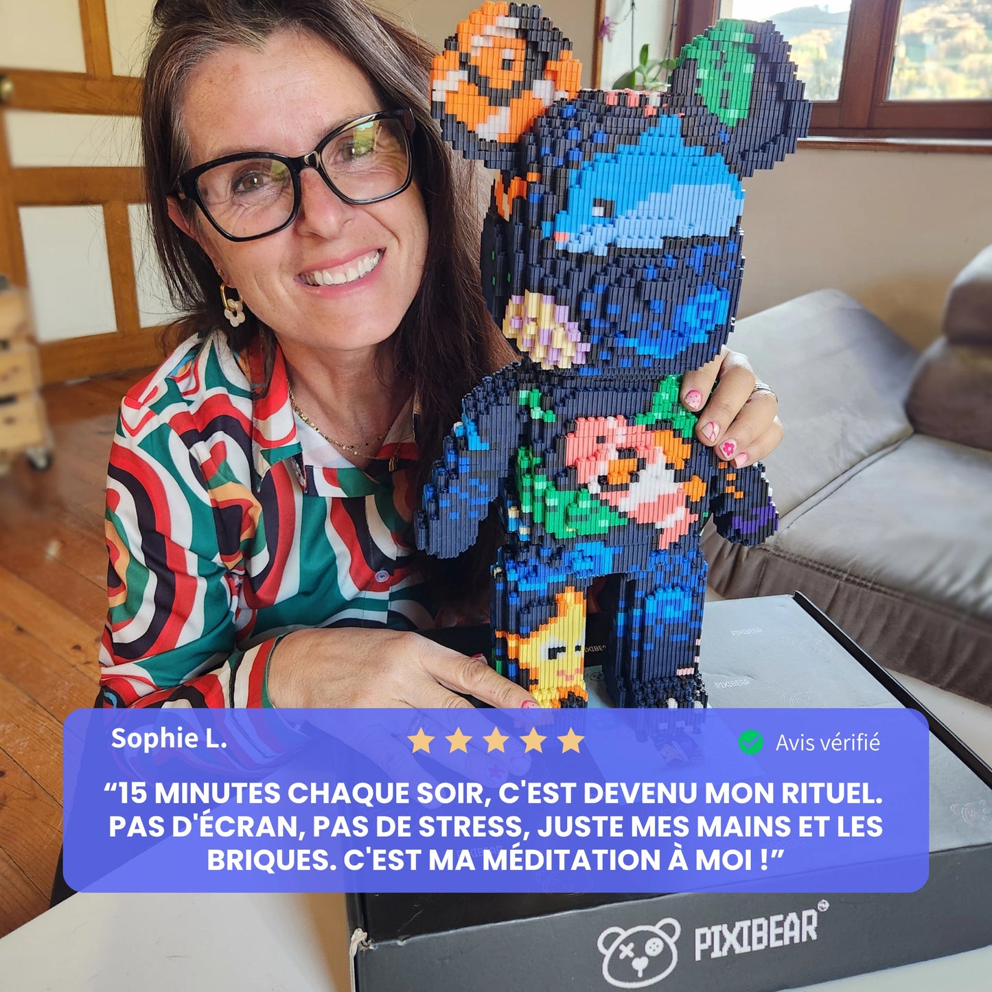 Pixi Bear™ Ours Géant de 43 cm à Assembler