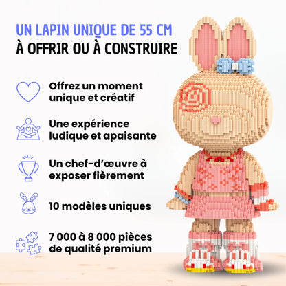 Pixi Bunny™ Lapin Géant de 55 cm à Assembler