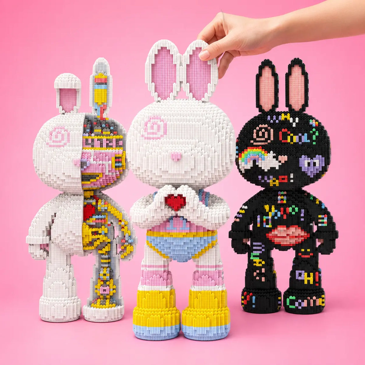 Pixi Bunny™ Lapin Géant de 55 cm à Assembler